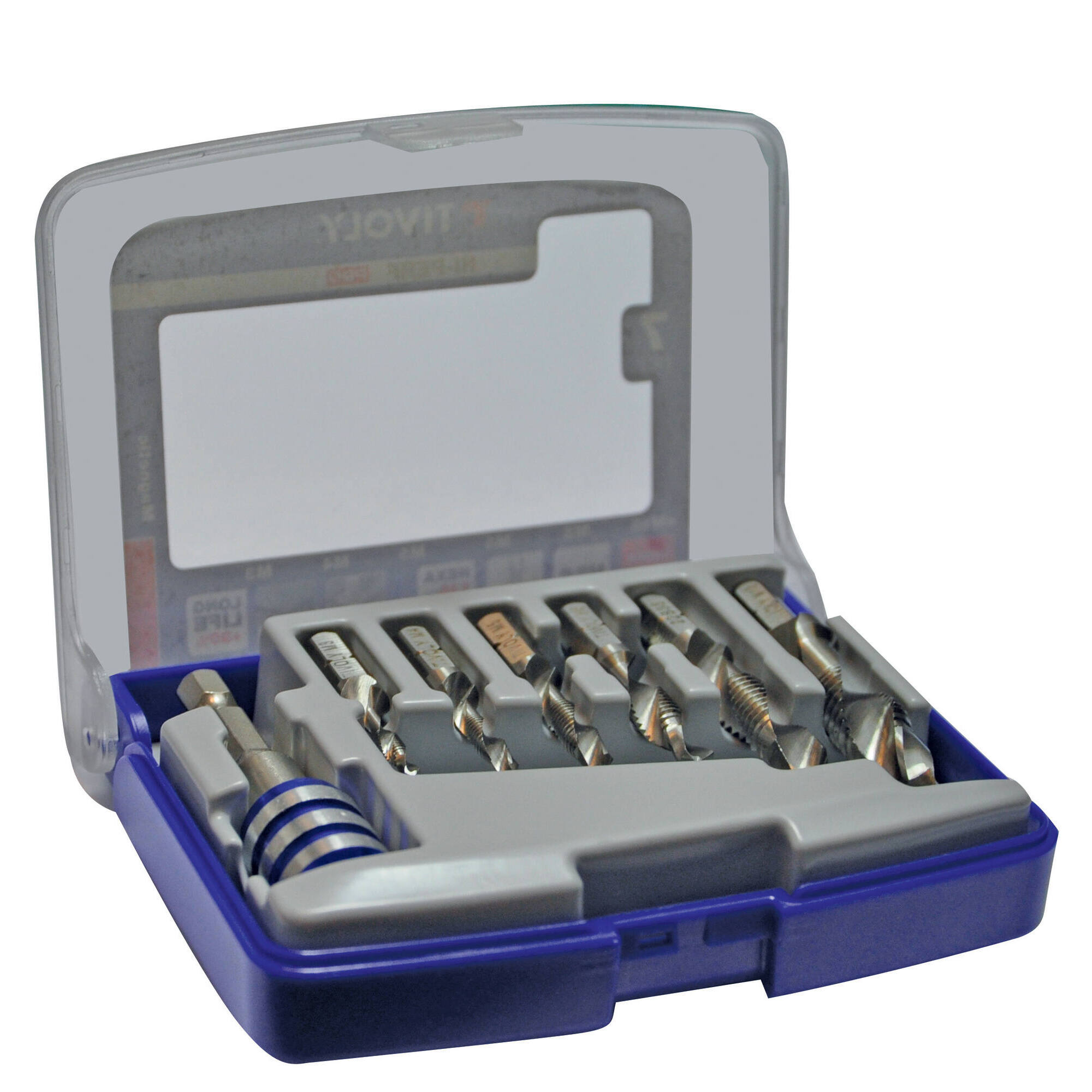 7 piezas - 6 brocas, machos de roscar, fresas HSS mango hexagonal M3 a M10 -Portapuntas de cambio rápido