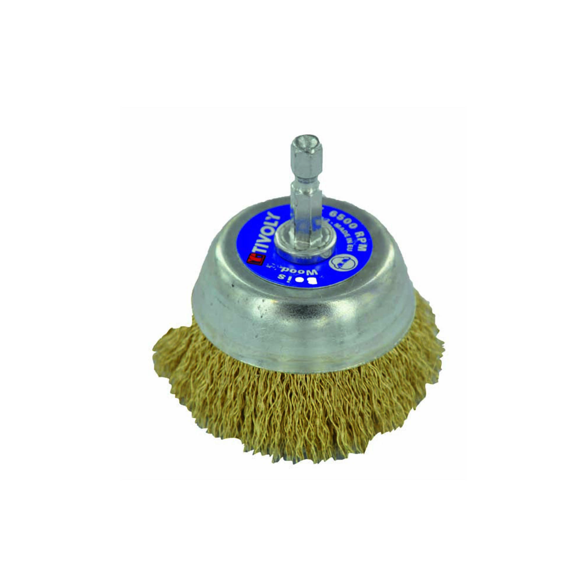 1T20522 - Cepillo COPA -Alambre de acero latonado -Decapado de madera, latón y cobre