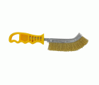 Cepillos ERGONÓMICOS -Convexos -Hilos de acero, acero inoxidable, latón o nailon (Embalaje unitario) / Acero latonado / 0.3