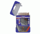 13 brocas para metal FURIUS HSS con recubrimiento FUSIO punta en cruz Ø 1,5 a 6,5 mm PREMIUM