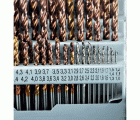 91 brocas para metal FURIUS HSS con recubrimiento FUSIO punta en cruz Ø 1 a 10 mm por 1/10 PREMIUM