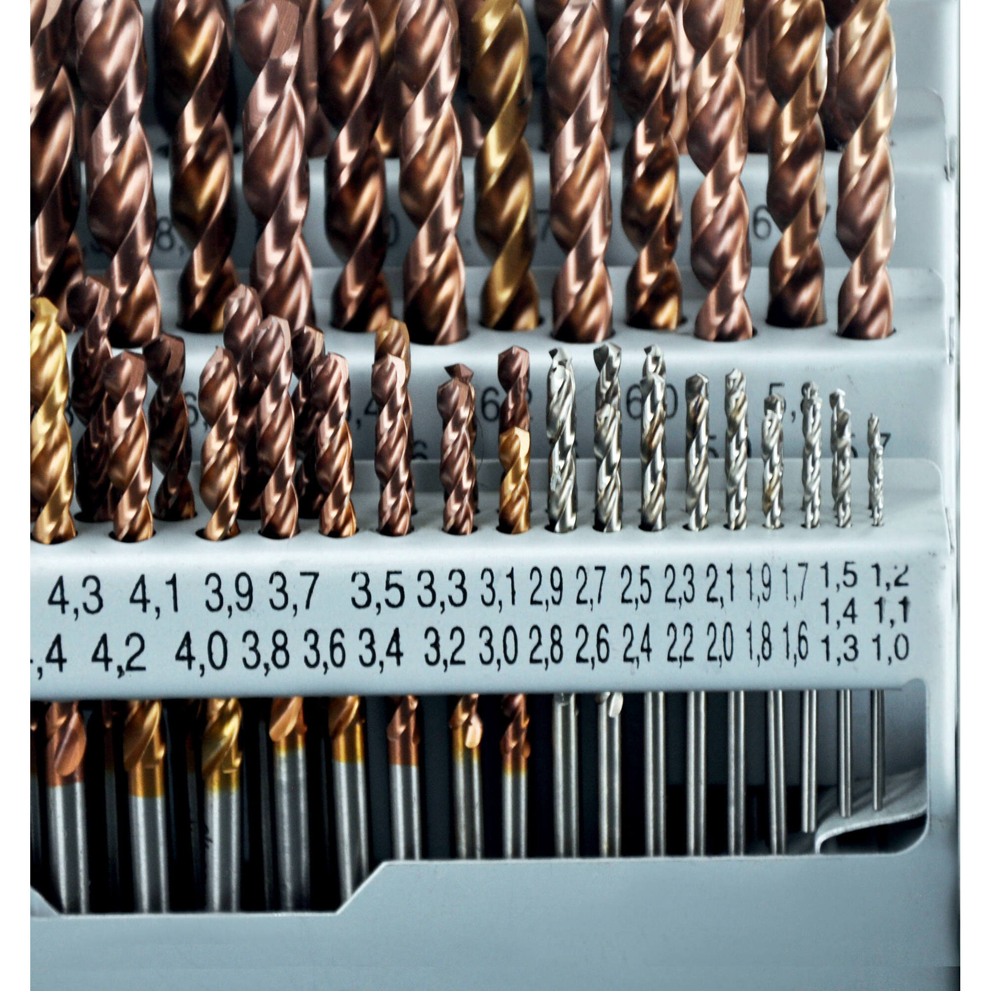 91 brocas para metal FURIUS HSS con recubrimiento FUSIO punta en cruz Ø 1 a 10 mm por 1/10 PREMIUM