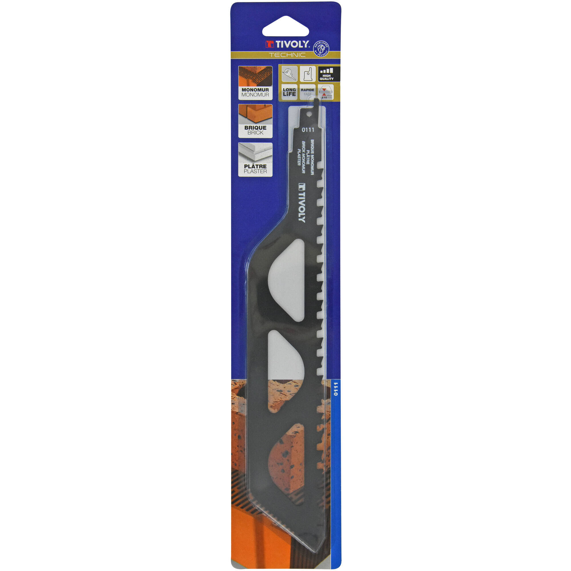 Hoja de sierra de sable -Para materiales abrasivos -Enganche universal (Funda plástico) / L: 305 / H: / Corte recto