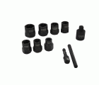 10 piezas -7 vasos de extracción 3/8" Ø 10 a 19 mm + accesorios -IMPACTO