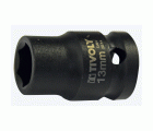 Casquillo de impacto H 1/2" -IMPACTO -Para tornillos hexagonales macho (Estuche blíster) N°: N13 / L: 38