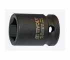 Casquillo de impacto H 1/2" -IMPACTO -Para tornillos hexagonales macho (Estuche blíster) N°: N18 / L: 38