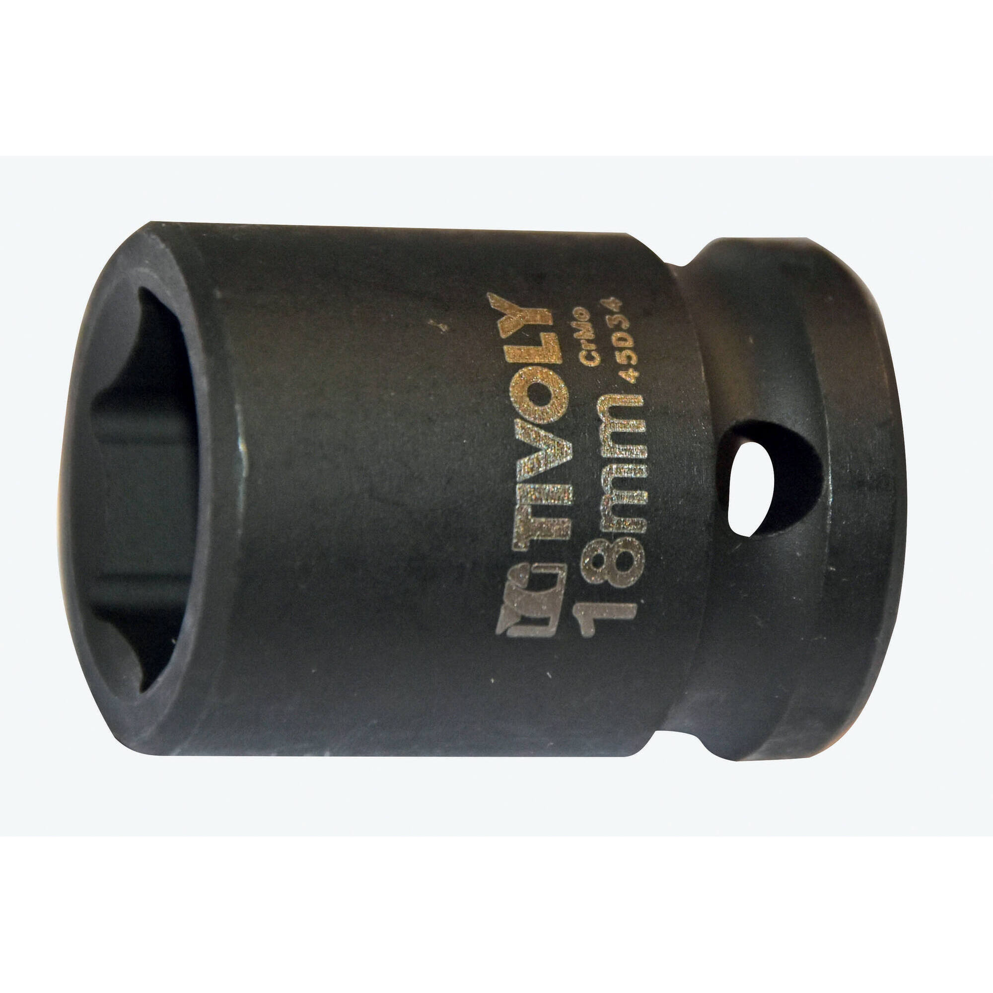 Casquillo de impacto H 1/2" -IMPACTO -Para tornillos hexagonales macho (Estuche blíster) N°: N18 / L: 38