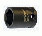 Casquillo de impacto H 1/2" -IMPACTO -Para tornillos hexagonales macho (Estuche blíster) N°: N20 / L: 38