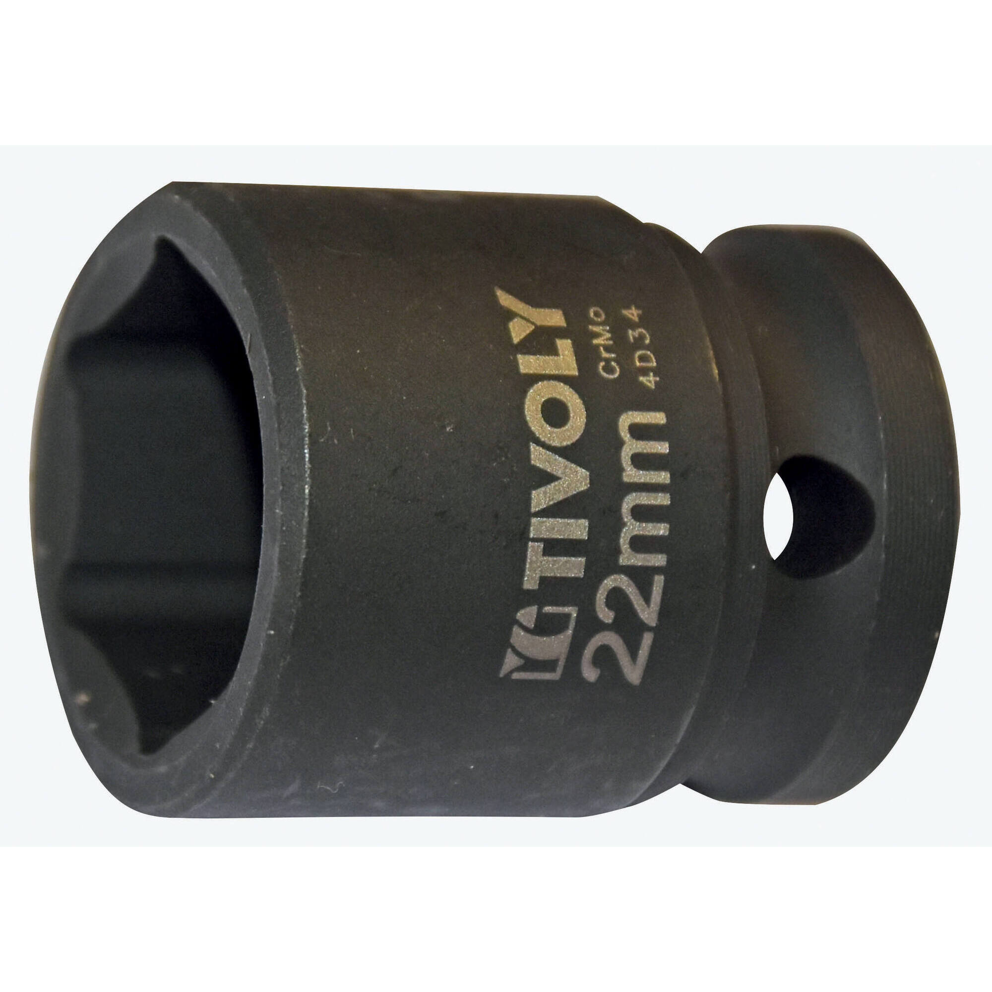 Casquillo de impacto H 1/2" -IMPACTO -Para tornillos hexagonales macho (Estuche blíster) N°: N22 / L: 38
