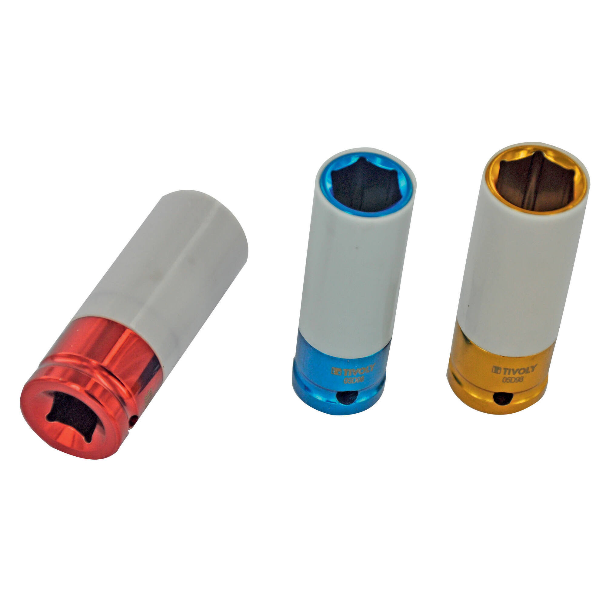 3 piezas -Llaves de impacto largas Ø 17 a 21mm -Especial ruedas de vehículos -IMPACTO