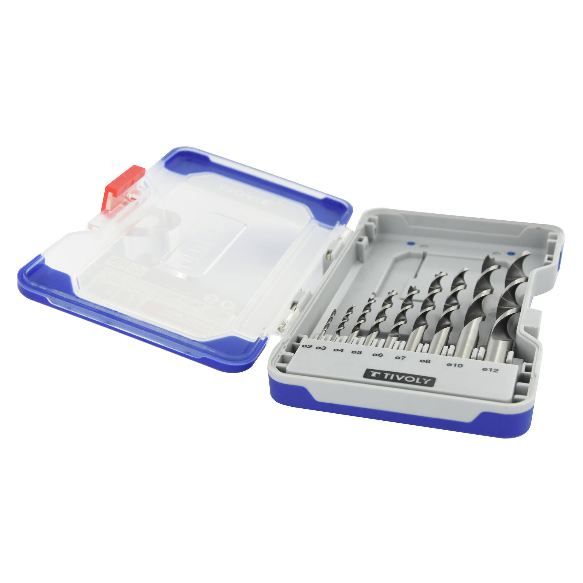 9 brocas para madera 3 puntas graduadas SLR Ø 2 a 12 mm