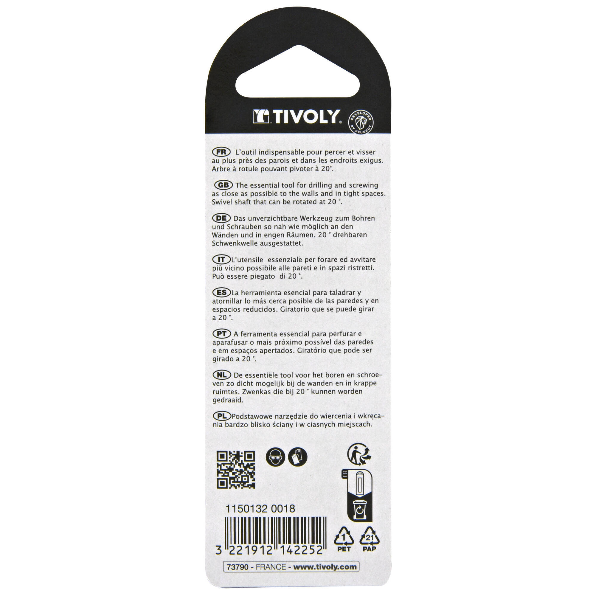 Portapuntas magnético Quick Change orientable L. 93 mm