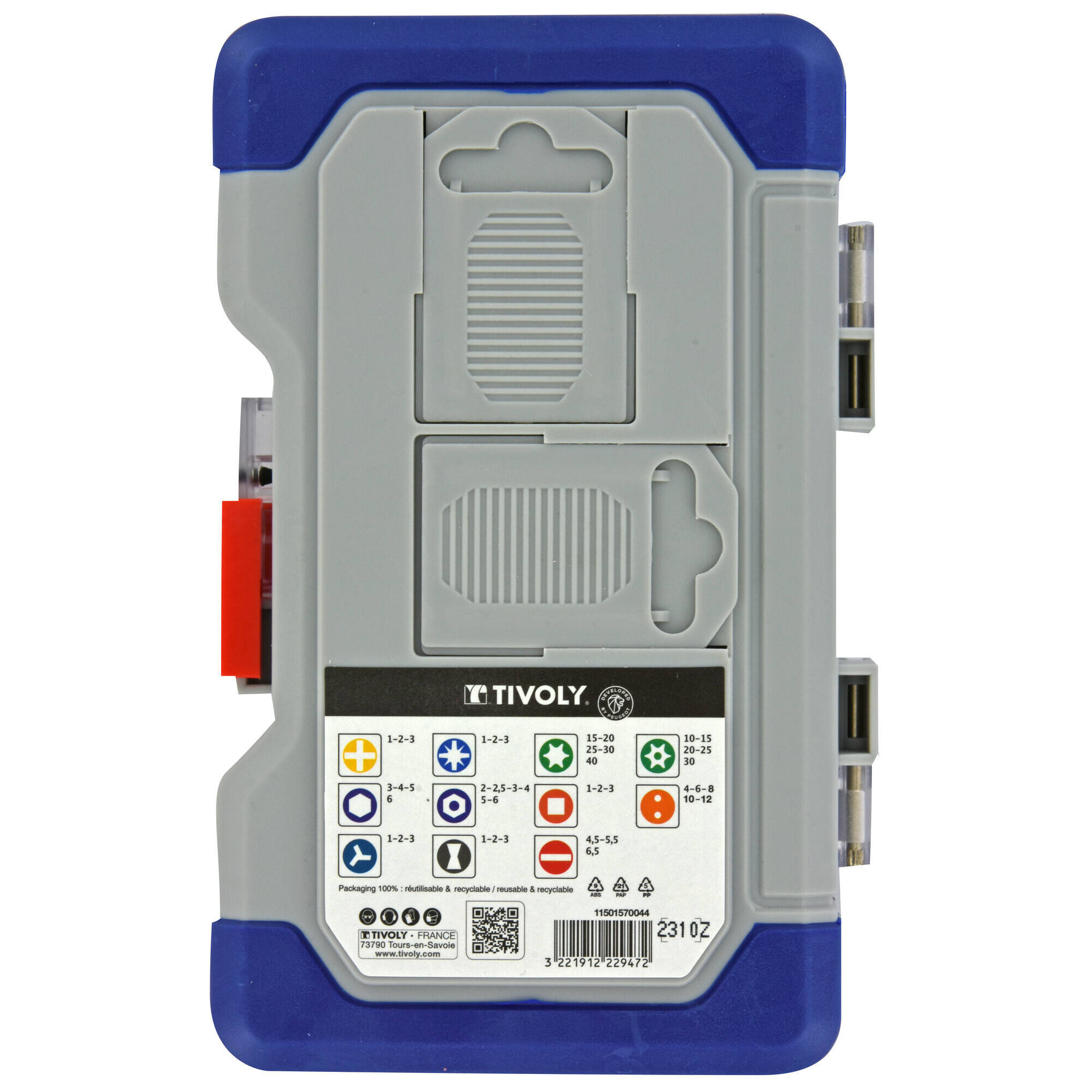 43 piezas -Puntas de atornillar largas L. 50 mm