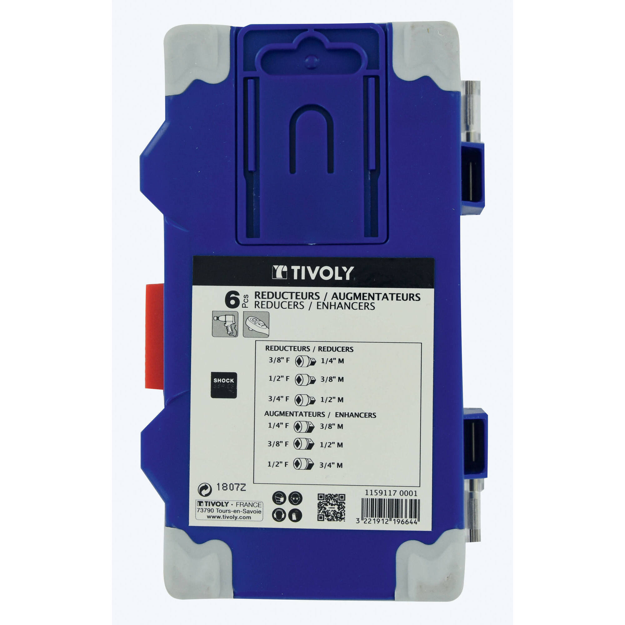 6 piezas -3 reductores + 3 aumentadores -IMPACTO