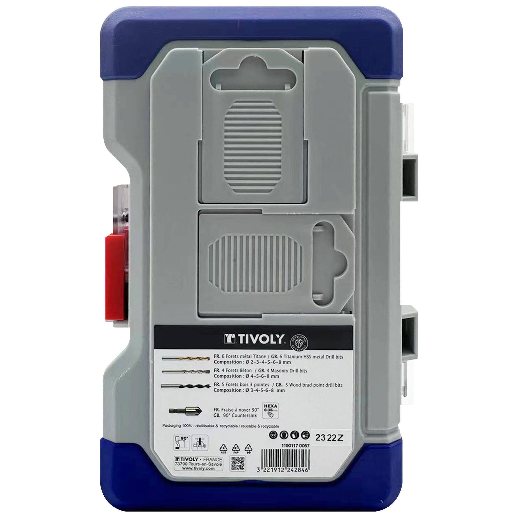 16 piezas -Estuche RANGER -Especial para taladrar metal / hormigón / madera