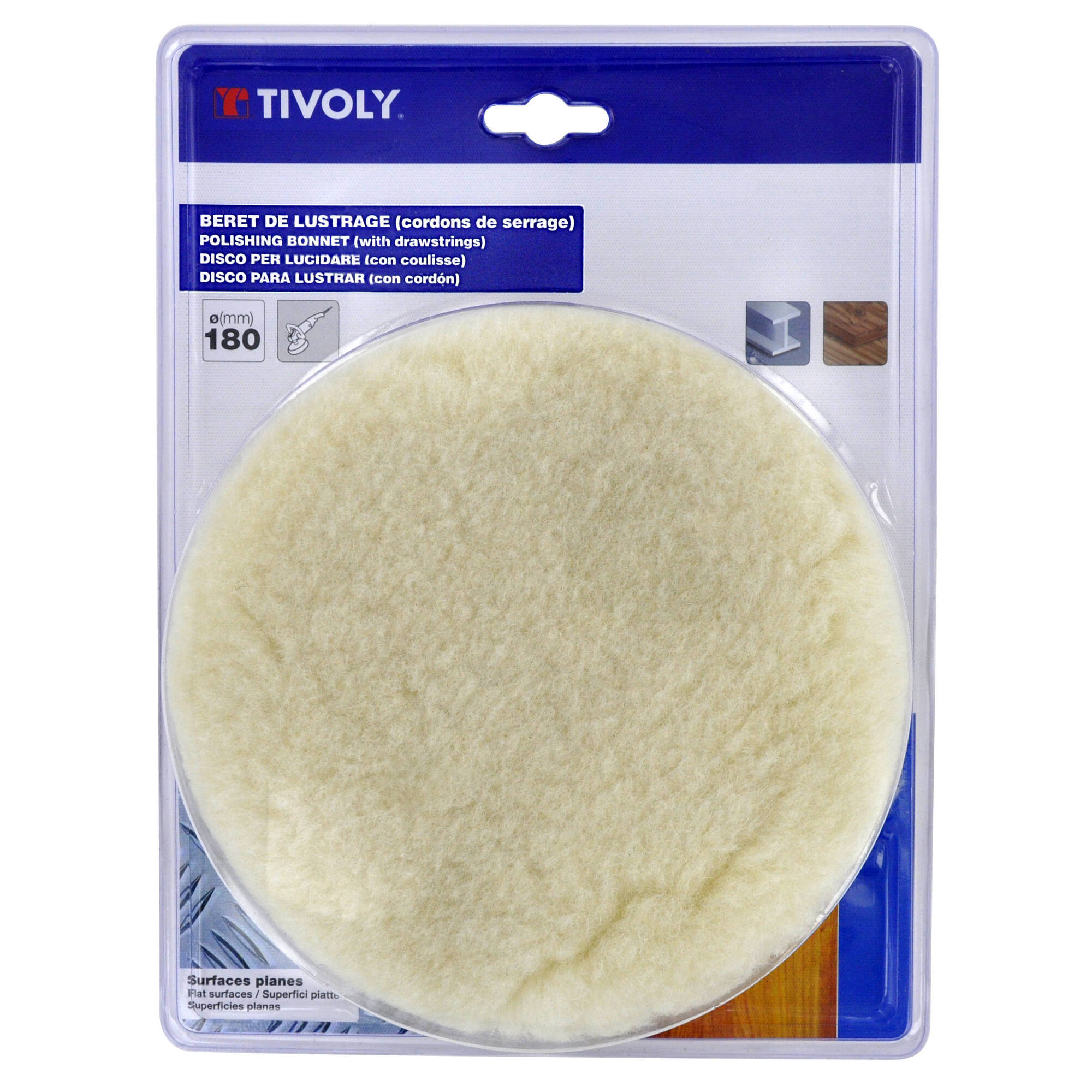 Boina de pulido con cordones Ø180mm