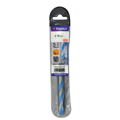Ø: 3 / Broca 3 en 1 metal, hormigón, madera -Placa de Metal Duro afilada -Mango cilíndrico (Funda plástico) / L: 70