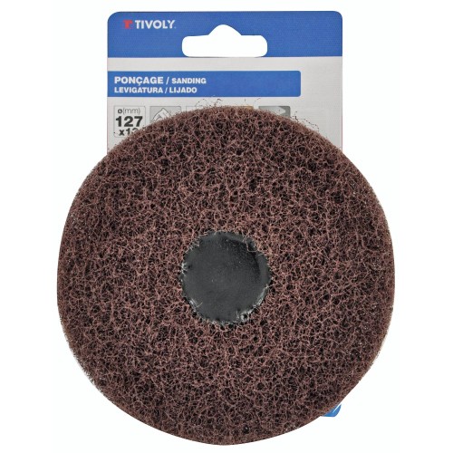 Rueda ESPONJA ABRASIVA (Cartoncillo colgante) / Dim Ø127x13 / Gr : 80