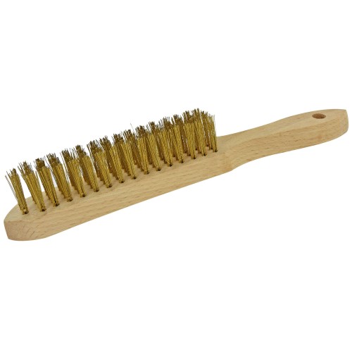 Cepillo con mango de madera FSC (Granel) / Acero latonado / 0.33