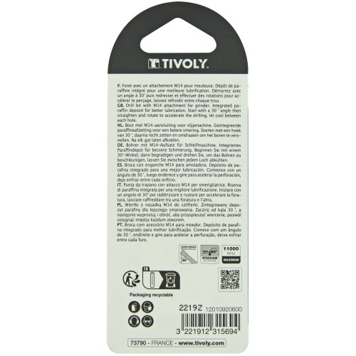 Ø: 6 / Broca diamantada taladrado en seco M14 -Amoladora (Blíster) / L: