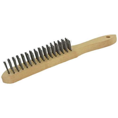 Cepillo con mango de madera FSC (Granel) / Acero corrugado / 0.33
