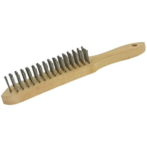 Cepillo con mango de madera FSC (Granel) / Acero inoxidable / 0.30
