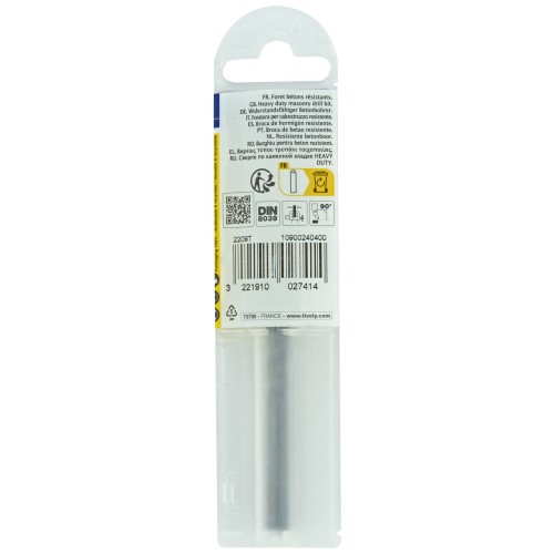 Ø: 4 / Broca para hormigón -Mango cilíndrico (Funda plástico) / L: 75