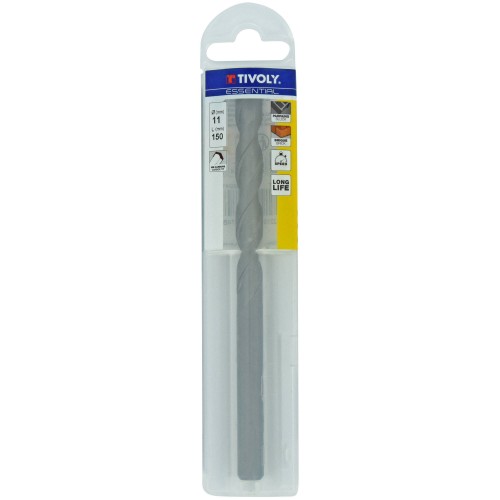 Ø: 11 / Broca para hormigón -Mango cilíndrico (Funda plástico) / L: 150