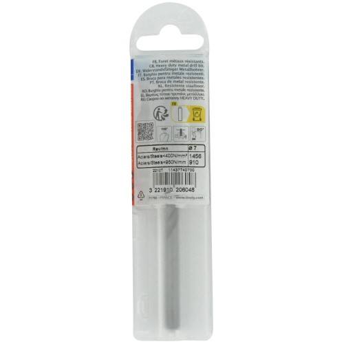 Ø: 7 / L: 109 / Broca para metal HSS -Afilado SPLIT POINT (Funda plástico)