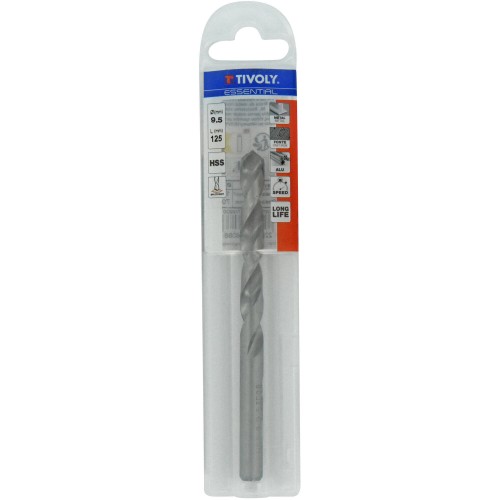 Ø: 9.5 / L: 125 / Broca para metal HSS -Afilado SPLIT POINT (Funda plástico)