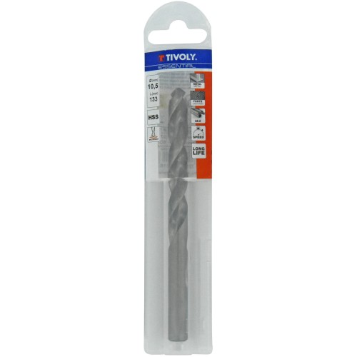 Ø: 10.5 / L: 133 / Broca para metal HSS -Afilado SPLIT POINT (Funda plástico)