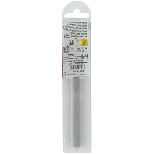 Ø: 10.5 / L: 133 / Broca para metal HSS -Afilado SPLIT POINT (Funda plástico)