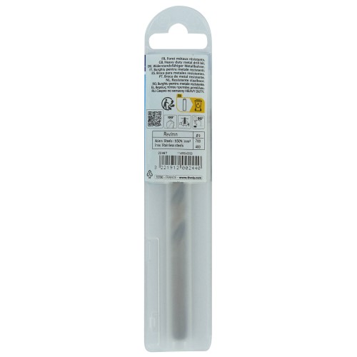 Ø: 9 / L: 125 / Broca para metal HSS-E5 (cobalto 5 %) -Afilado SPLIT POINT -Graduada SLR (Funda plástico)