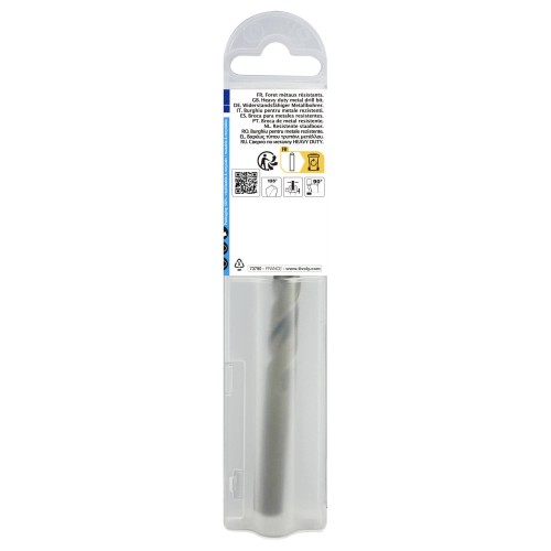 Ø: 9.5 / L: 125 / Broca para metal HSS-E5 (cobalto 5 %) -Afilado SPLIT POINT -Graduada SLR (Funda plástico)