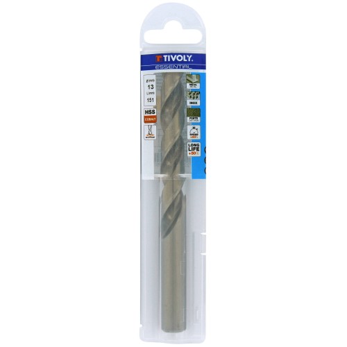 Ø: 13 / L: 151 / Broca para metal HSS-E5 (cobalto 5 %) -Afilado SPLIT POINT -Graduada SLR (Funda plástico)