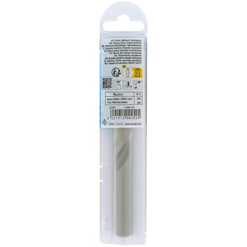Ø: 13 / L: 151 / Broca para metal HSS-E5 (cobalto 5 %) -Afilado SPLIT POINT -Graduada SLR (Funda plástico)
