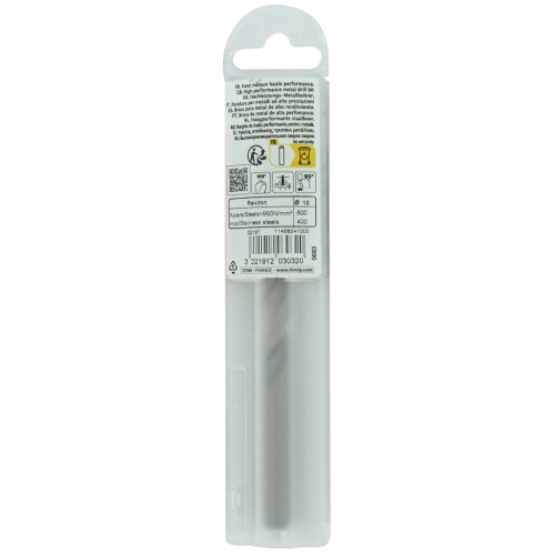 Ø: 10 / L: 133 / Broca para metal HSS-E5 (cobalto 5 %) -Afilado SPLIT POINT -Graduada SLR (Funda plástico)