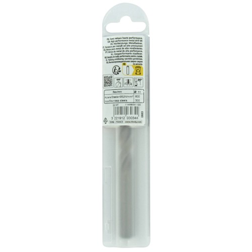 Ø: 11 / L: 142 / Broca para metal HSS-E5 (cobalto 5 %) -Afilado SPLIT POINT -Graduada SLR (Funda plástico)