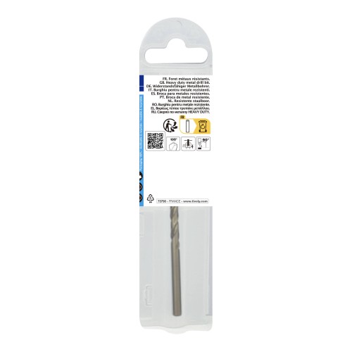 Ø: 5.2 / L: 86 / Broca para metal HSS-E5 (cobalto 5 %) -Afilado SPLIT POINT -Graduada SLR (Funda plástico)