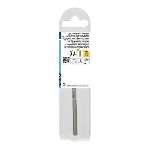 Ø: 6.8 / L: 109 / Broca para metal HSS-E5 (cobalto 5 %) -Afilado SPLIT POINT -Graduada SLR (Funda plástico)