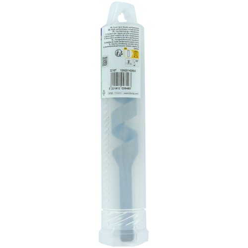 Ø: 26 / Broca para madera espiral única L. 200 mm -Mango hexagonal (Funda plástico) / L: 200