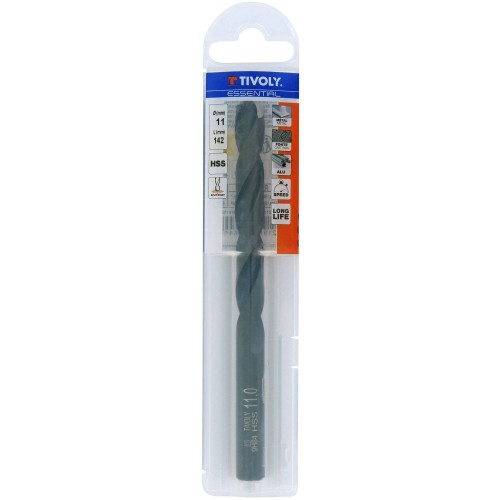 Ø: 11 / L: 142 / Broca para metal HSS - Tratamiento STEAM -Afilado SPLIT POINT (Funda plástico)