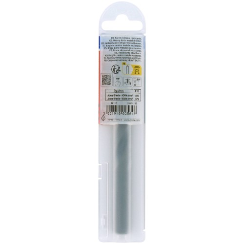 Ø: 11 / L: 142 / Broca para metal HSS - Tratamiento STEAM -Afilado SPLIT POINT (Funda plástico)