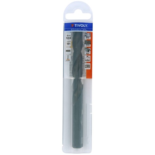 Ø: 12.5 / L: 151 / Broca para metal HSS - Tratamiento STEAM -Afilado SPLIT POINT (Funda plástico)