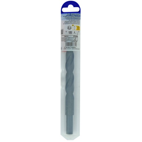 Ø: 15.5 / L: 178 / Broca para metal HSS VAPORIZADO | MANGO REDUCIDO | DIN 338 | Afilado SPLIT POINT - (Tubo colgante)