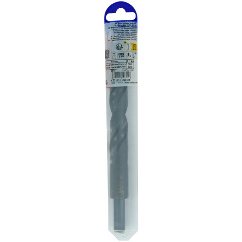 Ø: 19.5 / L: 205 / Broca para metal HSS VAPORIZADO | MANGO REDUCIDO | DIN 338 | Afilado SPLIT POINT - (Tubo colgante)