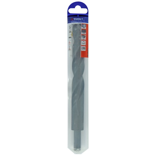 Ø: 21 / L: 205 / Broca para metal HSS VAPORIZADO | MANGO REDUCIDO | DIN 338 | Afilado SPLIT POINT - (Tubo colgante)