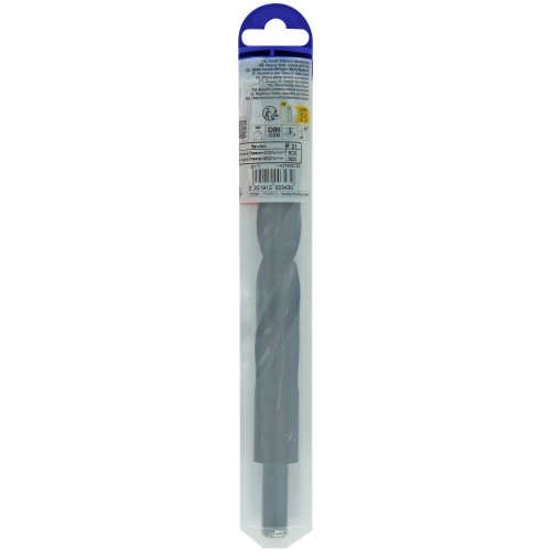 Ø: 21 / L: 205 / Broca para metal HSS VAPORIZADO | MANGO REDUCIDO | DIN 338 | Afilado SPLIT POINT - (Tubo colgante)