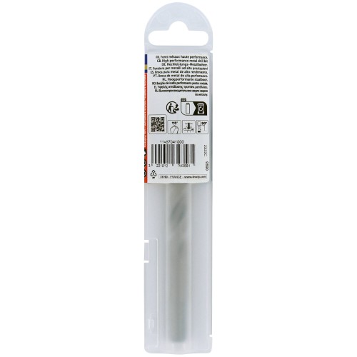 Ø: 10 / L: 133 / Broca para metal HSS PUNTA ESCALONADA | DIN338 |h8 | Afilado Tivoly Smart Point (Funda plástico)