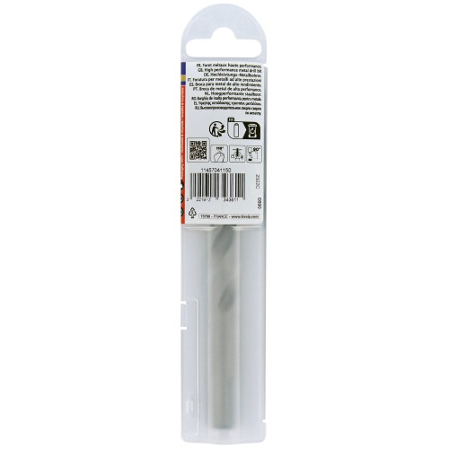 Ø: 11.5 / L: 142 / Broca para metal HSS PUNTA ESCALONADA | DIN338 |h8 | Afilado Tivoly Smart Point (Funda plástico)